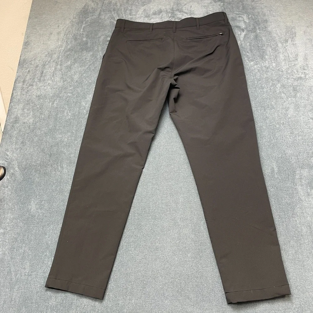 Banana Republic Chino Pants Mens 36x30 Black Pockets Casual Straight Flat Front